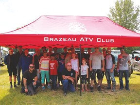 Members of the Brazeau ATV club posed for a group photograph on Parks Day at Willey West campground.