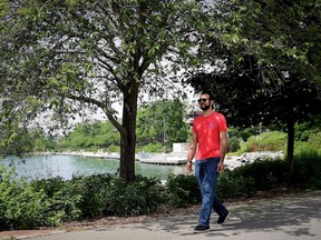 Former Guantanamo Bay prisoner Omar Khadr, 30, is seen in Mississauga, Ont., on July 6, 2017. Former Guantanamo Bay detainee Omar Khadr returns to court this week to ask that his bail conditions be eased, including allowing him unfettered contact with his controversial older sister, more freedom to move around Canada, and unrestricted Internet access. (THE CANADIAN PRESS/Colin Perkel)