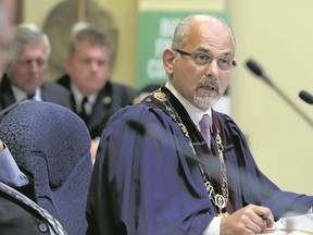 JASON MILLER/The Intelligencer
Mayor Taso Christopher at Monday’s council meeting in Belleville.