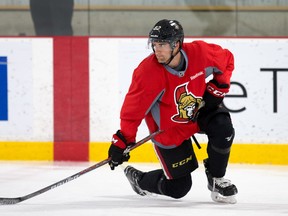 Colin White during Ottawa Senators development camp at the Bell Sensplex on June 28, 2017. (Wayne Cuddington/Postmedia)