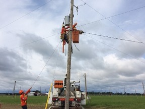 As an official sponsor of the 2017 IPM, HydroOne apprentices built the electrical grid on the site in Walton.