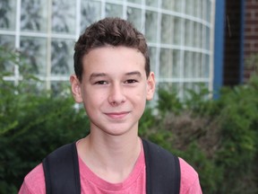 Jeremy Hammond is one of about 2,000 incoming Grade 9s to attend the Thames Valley District school board?s introduction to high school program. (CHARLIE PINKERTON, The London Free Press)