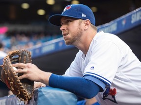 Justin Smoak is getting better at pitch recognition. (The Canadian Press)