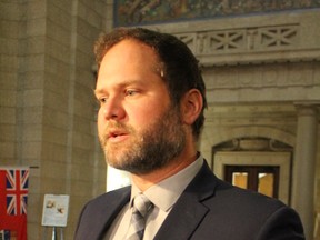 NDP health critic Matt Wiebe alleged the Manitoba government is now keeping a third key report from Manitobans on Wednesday, Aug. 30, 2017. JOYANNE PURSAGA/Winnipeg Sun