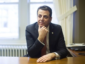 MP Ziad Aboultaif poses for a portrait in his office in Confederation Building in Ottawa February 18, 2016. (Chris Roussakis/ for National Post)