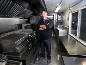 David Craig with a large mobile kitchen truck in his garage at Mobile Kitchens Canada north of Kingston.
AN MACALPINE/KINGSTON WHIG-STANDARD