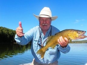 Neil with a Battle Lake “market hog” walleye