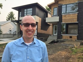 Coun. Andrew Knack built two skinny homes in West Jasper Place but had a hard time selling them. His situation illustrates the narrow market for this more expensive infill product.