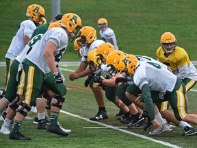 The U of A Bears football team kicks off the 2017 season against the University of Calgary Dinos on Friday at Foote Field. (Ed Kaiser)