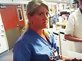 Nurse Alex Wubbels prior to being "arrested" by police.