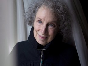 Author Margaret Atwood is pictured in a Toronto hotel room on Tuesday March 6, 2012. (THE CANADIAN PRESS/Chris Young)