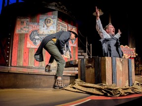 The Comedy of Errors stars Anand Rajaram (Dromio) and Craig Lauzon (Antipholus). (Photo by Stephen Wild)
