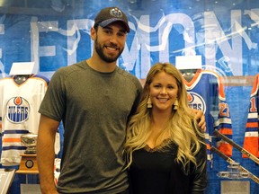 Edmonton Oilers goalie Cam Talbot (left) and his wife Kelly are contibuting to the disaster relief effort in Houston, Texas. LARRY WONG/POSTMEDIA