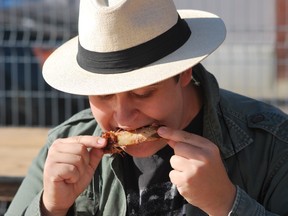 Keith Dempsey/For The Sudbury Star.

Martin Kessler enjoys some ribs on Friday afternoon at RibFest. Friday's weather was sunny, with a high of 18-degrees. RibFest, which is being held in downtown Sudbury, runs until Sunday. Go to downtownsudbury.com/events/downtown-sudbury-ribfest-2017 for more information.