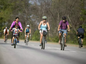 Sunday is your last chance for 2017 for a car-free spin around the parkways on Nokia Bikedays. ASHLEY FRASER / OTTAWA CITIZEN