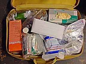 An example of a suitcase packed with medical supplies by Not Just Tourists Toronto. (Supplied)