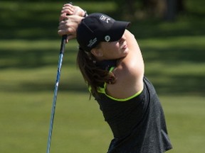 Kylie Barros in the final round of the Edmonton Ladies Amateur at Sturgeon Valley Golf Course in Edmonton. June 16, 2015.