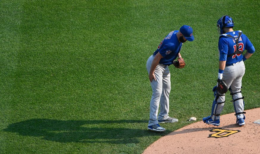 Jake Arrieta exits with injury, 09/19/2021