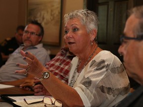 Coun. Jackie Denyes wants council to take a close look at mitigating a 200 per cent tax ratio increase on farm properties.