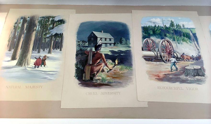 New Hampshire post office painting of Native Americans demeaning