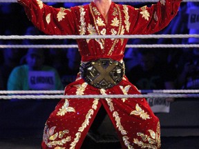 World Wrestling Entertainment superstar and former NXT champion Bobby Roode of Peterborough enters the ring at the Barclays Center during SummerSlam weekend in Brooklyn, N.Y., last month. Roode lost his championship to Drew McIntyre at NXT Takeover: Brooklyn, then joined the Smackdown Live roster two nights later. Roode makes his final NXT appearance on Saturday in Toronto. (George Tahinos/SLAM! Wrestling)