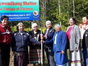 The Wikwemikong First Nation on Manitoulin Island broke ground Wednesday to commence construction of a new shelter for victims of violence.