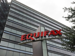 This July 21, 2012, photo shows Equifax Inc., offices in Atlanta. Credit monitoring company Equifax says a breach exposed social security numbers and other data from about 143 million Americans. The Atlanta-based company said Thursday, Sept. 7, 2017, that "criminals" exploited a U.S. website application to access files between mid-May and July of this year. (AP Photo/Mike Stewart)