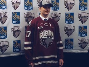 St. Thomas’s Mark Woolley was drafted in the 2017 OHL Priority Selection to the Guelph Storm. He was drafted in the third round at 54th overall. He recently committed to the team. (Contributed photo)