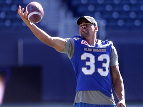 CFL Winnipeg Blue Bombers #33 Andrew Harris during team practice, in Winnipeg. Friday, September 8, 2017. Chris Procaylo/Winnipeg Sun