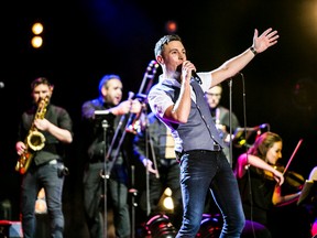 Irish singer Nathan Carter performs on his inaugural North American tour, along with his band and guest singer Chloe Agnew, Saturday at the Grand Theatre. (Supplied photo)