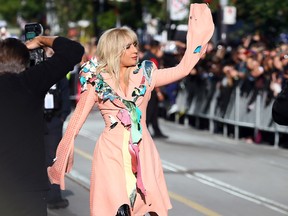 Lady Gaga arrives for movie Five Foot Two at the Princess of Wales Theatre during the Toronto International Film Festival in Toronto on Friday September 8, 2017. (Dave Abel/Toronto Sun/Postmedia Network)