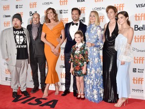 (L-R) Paul Walter Hauser, Craig Gillespie, Allison Janney, Sebastian Stan, Mckenna Grace, Margot Robbie, Julianne Nicholson and Caitlin Carver attend the "I, Tonya" premiere during the 2017 Toronto International Film Festival at Princess of Wales Theatre on September 8, 2017 in Toronto, Canada. (Photo by Alberto E. Rodriguez/Getty Images)