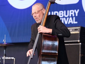 John Lappa/Sudbury Star/Postmedia Network

Brian Quebec, of the Borealis Quartet, performs with band members and special guest Dan St. Marseille at Jazz Sudbury at the Grace Hartman Amphitheatre in Sudbury on Friday. The festival continues on Saturday with Jazz in the Park at Memorial Park, the Jazz Walk downtown, more entertainment at the amphitheatre starting at 6 p.m., performances at the Laughing Buddha starting at 9 p.m. and after hours entertainment at the Townehouse starting at 10 p.m. On Sunday at 10 a.m. Jamie Dupuis and Zak Martel perform at Kuppajo.