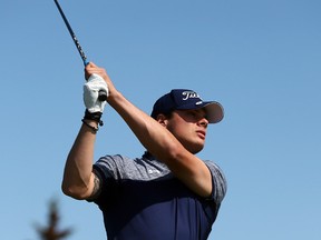 Auston Matthews takes part in the annual Leafs alumni golf tournament at Rattlesnake Point near Milton, Ont., on Sept. 11, 2017. (Dave Abel/Toronto Sun/Postmedia Network)