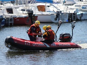 Ottawa Fire Services rescue boat.