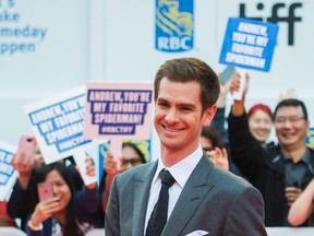 Andrew Garfield at the red carpet for the movie Breathe at Roy Thomson Hall during the Toronto International Film Festival in Toronto on Monday September 11, 2017. Ernest Doroszuk/Toronto Sun/Postmedia Network