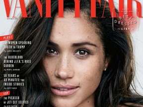 Megan Markle on the October cover of Vanity Fair. (Vanity Fair/Peter Lindbergh Photo)