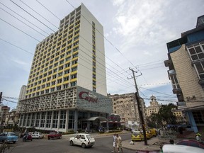 The Hotel Capri in Havana, Cuba, is photographed Tuesday, Sept. 12, 2017. (AP Photo/Desmond Boylan)