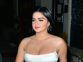 Ariel Winter Celebrating Boyfriend Levi Meaden's Birthday At Mastro's Steakhouse In Beverly Hills.(WENN.COM)