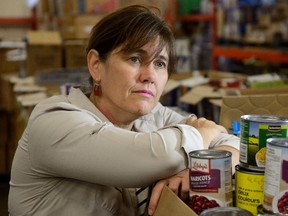 Jane Roy, executive director of the London Food Bank, at the Food Bank in London, Ontario on Tuesday September 12, 2017 (MORRIS LAMONT, The London Free Press)