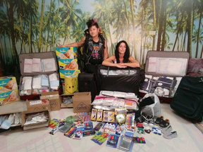 William Leung and Melissa Amelotte will be travelling to Veradero, Cuba later this month with six suitcases filled with medical supplies for the storm-ravaged island nation. They're also carrying school supplies, diapers and children's clothes. (Tony Caldwell, Postmedia)