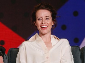 Claire Foy attends the press conference for the film "Breathe" at the 2017 Toronto International Film Festival in Toronto on September 12, 2017. (Jack Boland/Toronto Sun/Postmedia Network)