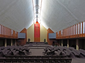 The former Hillside Church on Commissioners Road is among the modern era churches photographed by London’s MJ Idzerda. Idzerda will speak about the architectural elements that signify local mid-century modern churches during a film festival hosted by Forest City Modern and the London Public Library. (Photo courtesy; M.J. Idzerda)