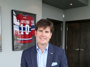 Patrick Murphy, the 2017 chair of the United Way for Kingston Frontenac Lennox & Addington's campaign, in his office at Secura Financial on Friday. (Ian MacAlpine/The Whig-Standard)