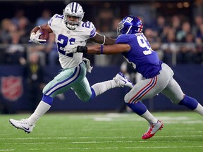 Fantasy owners that drafted Cowboys running back Ezekiel Elliott are sitting pretty now. (Getty Images)