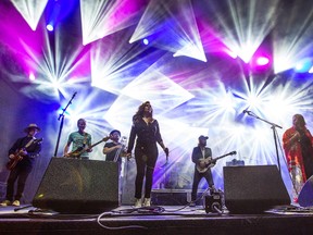 Broken Social Scene on the City Stage as Day 3 of CityFolk Festival 2017 continues at Lansdowne Park.