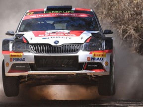 File photo of a rally car. (WILLIAM WEST/AFP/Getty Images)