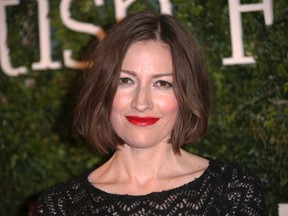 In this Sunday, Feb. 7, 2016 file photo, actress Kelly Macdonald poses for photographers as she arrives at the Evening Standard British Film Awards 2016 in London. Macdonald and her husband, musician Douglas Payne, have been separated for several months, according to a statement issued by her publicist on Saturday, Sept. 16, 2017. (Photo by Joel Ryan/Invision/AP)