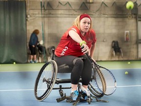 Retired Canadian Forces soldier Elizabeth Steeves, who grew up in Gananoque and now lives in Victoria, trains for the Invictus Games in Toronto, Sept. 23-30. (Submitted photo)