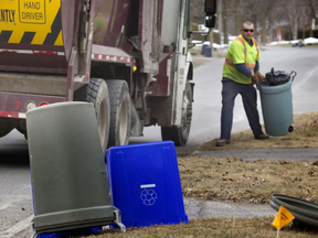 There are five garbage collection zones in Ottawa and the city's in-house staff look after two of them. The others are managed by contracted companies. CHRIS MIKULA / THE OTTAWA CITIZEN